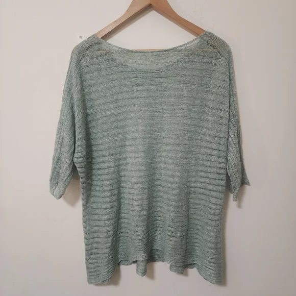 Eileen Fisher Mint Knit Top - Picture 3 of 6
